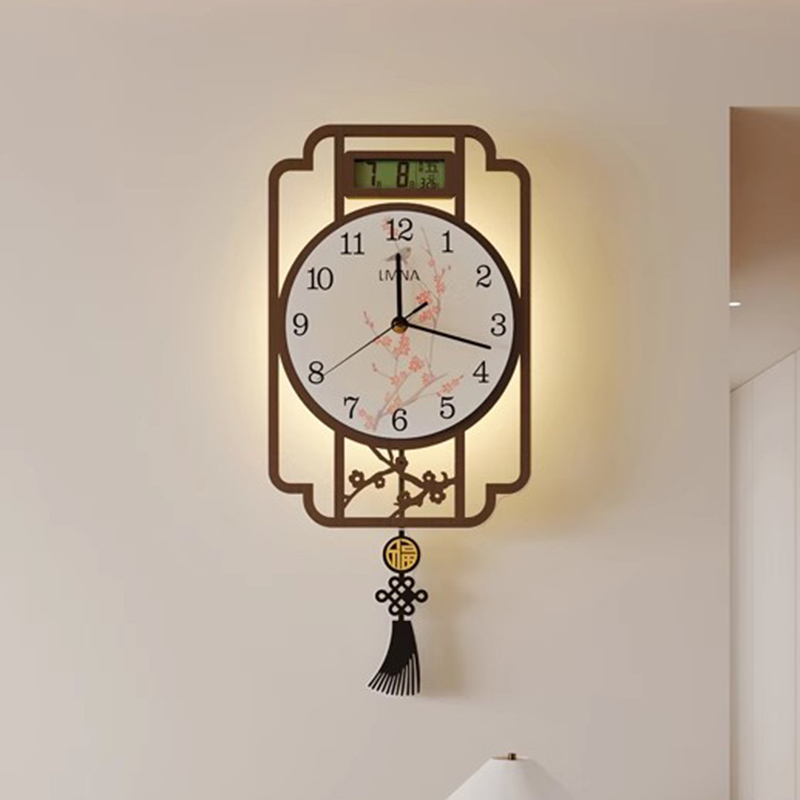 Interior Design Vintage Modern - Dijital Lüks Duvar Saatleri Oturma Odası