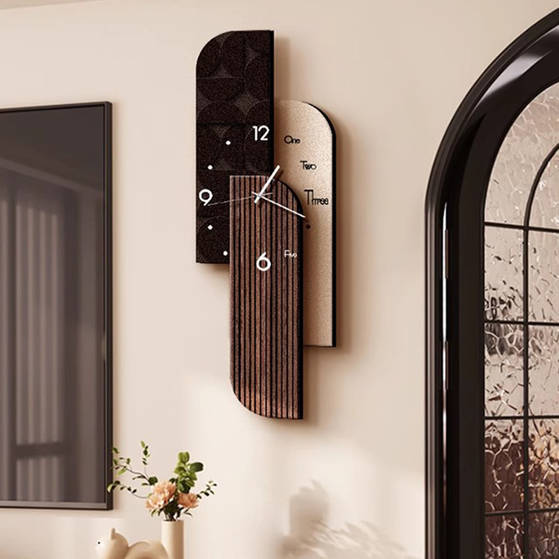 Interior Design Vintage Modern - Sessiz Tasarım Duvar Saati Ahşap İç