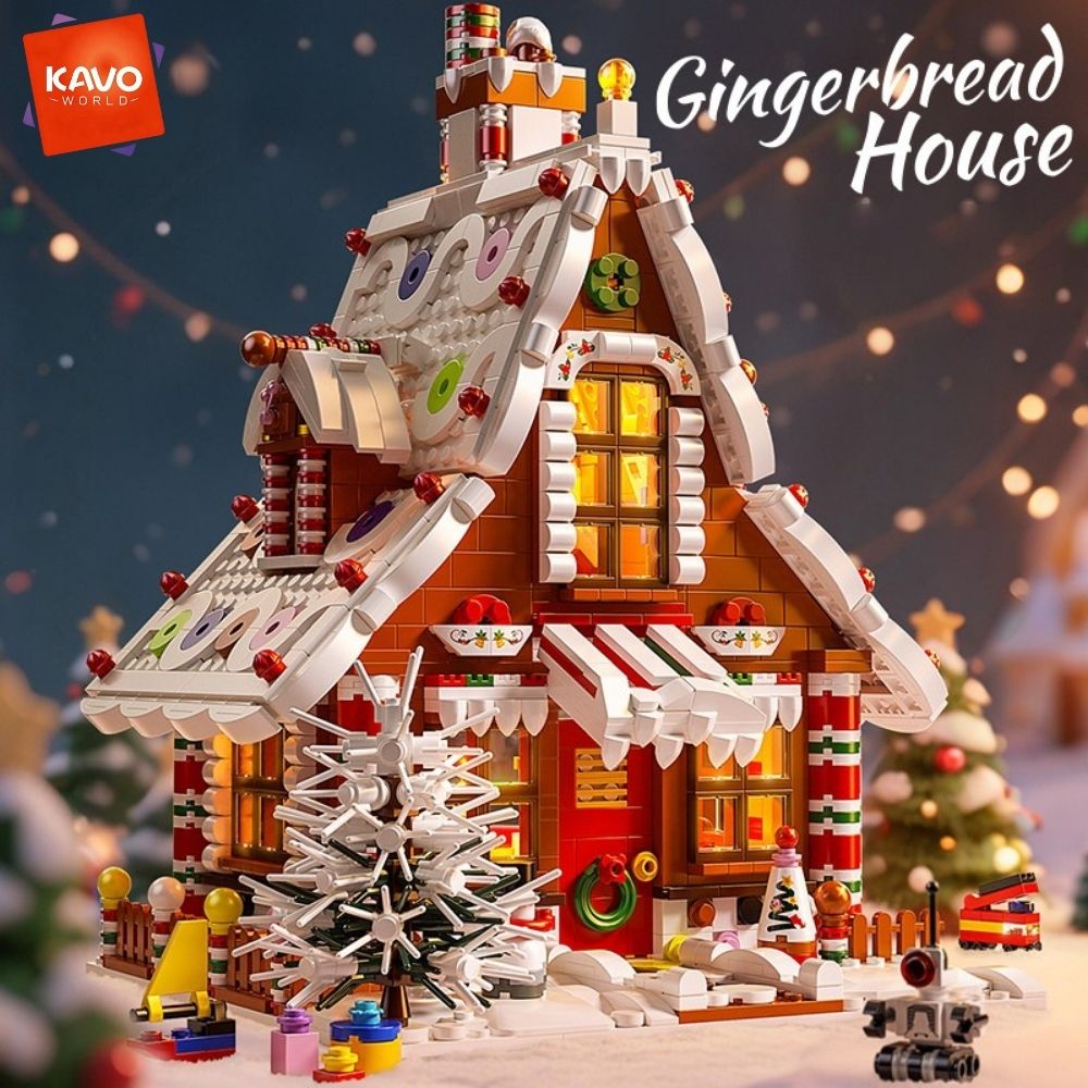 Interior Design Lego - KAVOWORLD 1614 Parça Noel Zencefilli Kurabiye