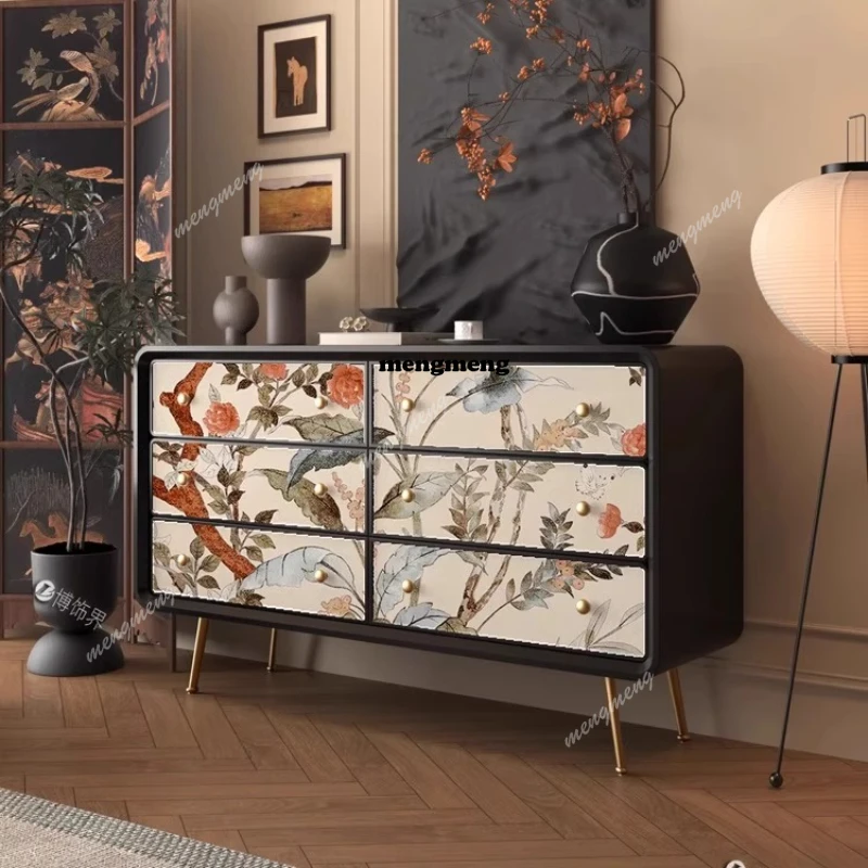 Interior Design Vintage Modern - İskandinav Tasarım Oturma Odası Dolapları Orta