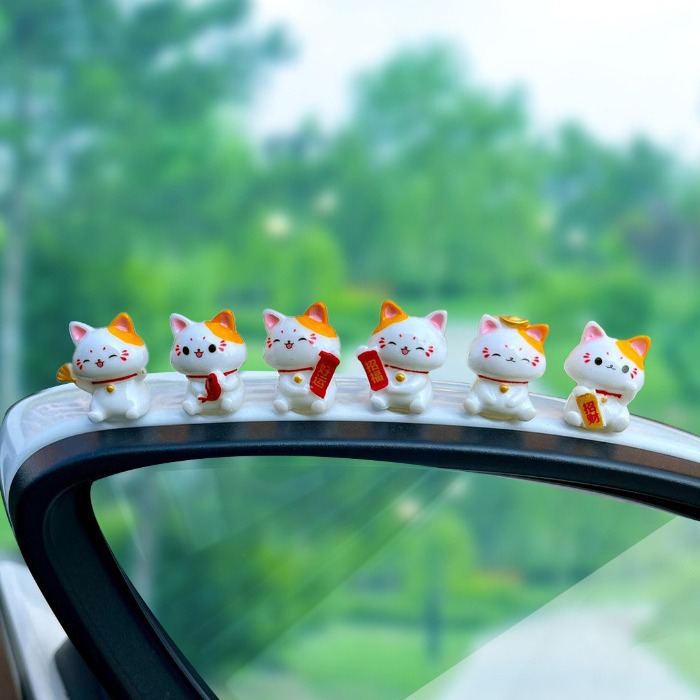 Araba japon şanslı kedi süsler - Interior Design Japan incelemesi ve fiyatı