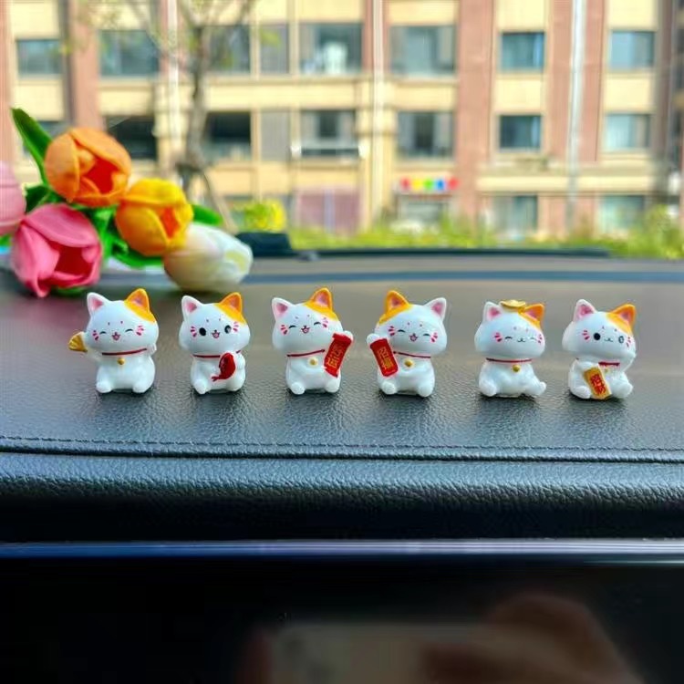Araba japon şanslı kedi süsler - Interior Design Japan incelemesi ve fiyatı