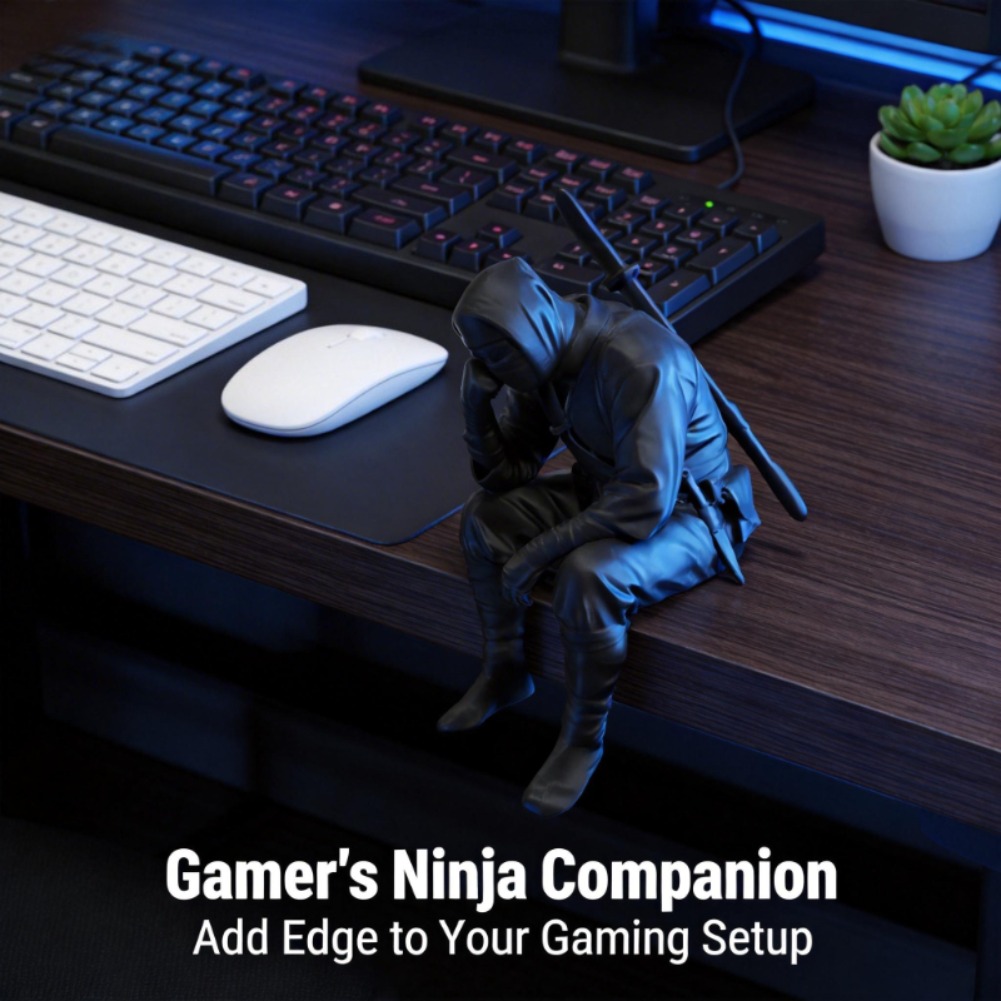 Japon Oturan Ninja Figürü 3D B - Interior Design Japan incelemesi ve fiyatı